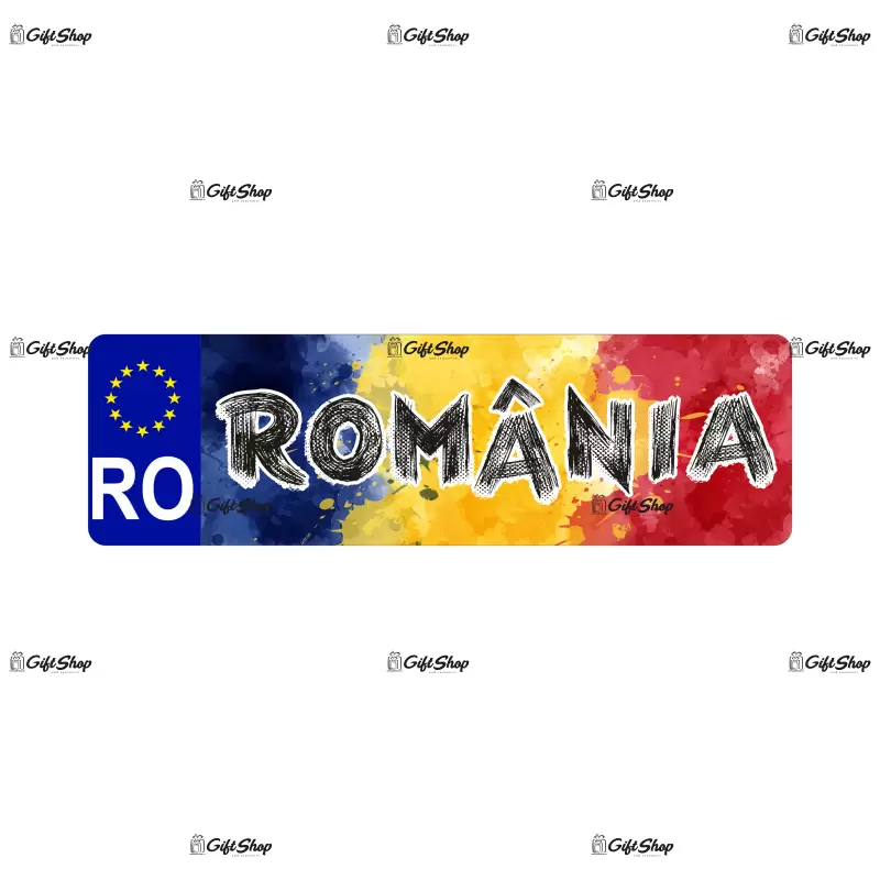 Romania model 3, indicator masina, dimensiune 200x60 mm